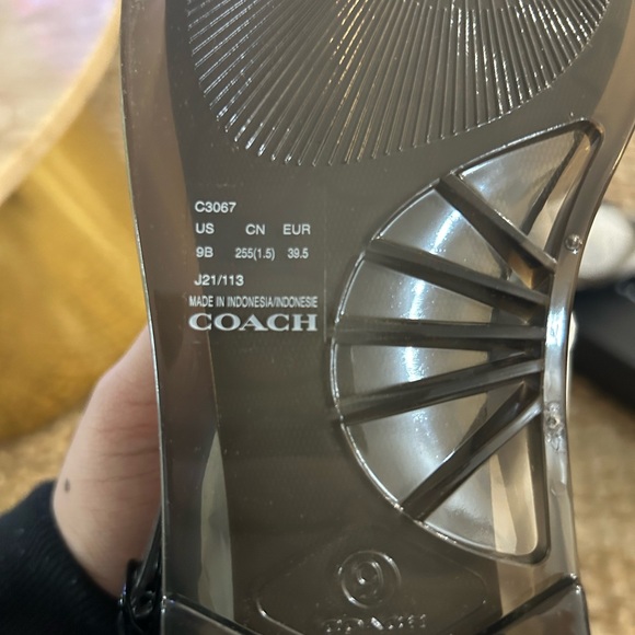 COACH JELLIES SANDALS WATER BEACH SUMMER RUBBER SHOES - Picture 7 of 7